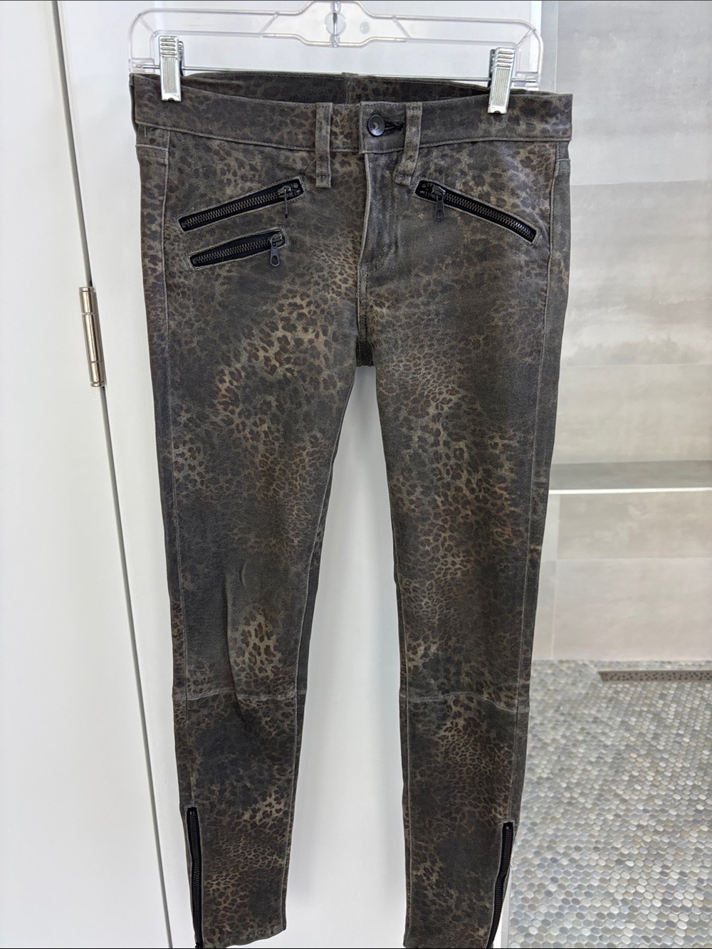 Women’s Leopard Print Skinny Jeans - Brown by Rag n Bone